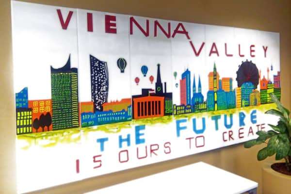 Gemaltes Bild von Vieanna Valley. The Future is ours