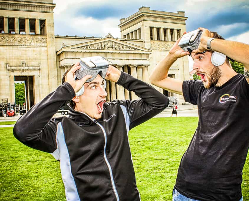 Virtual Reality in der Münchner Innenstadt