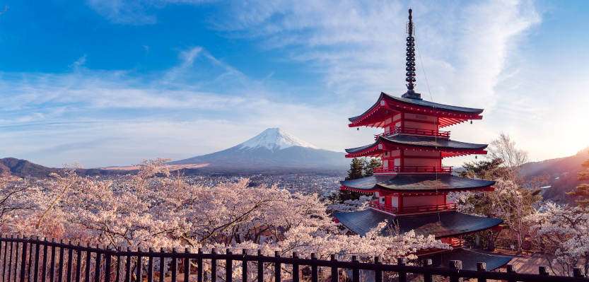 japanische landschaft als symbol für ikigai