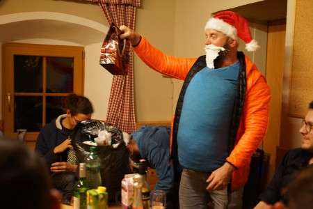 Santa Flo als Weihnachtsmann