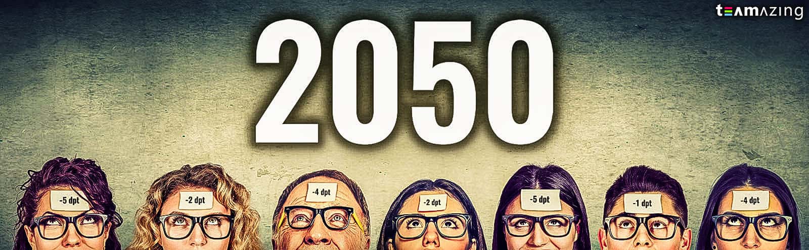 Kurzsichtigkeit 2050 dank Augenschäden am Arbeitsplatz