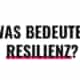 Was bedeutet Resilienz?